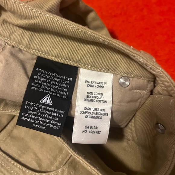 Fawn light brown organic cotton high rise straight leg jeans NWT - Picture 6 of 9